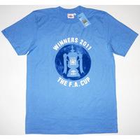 2011 Manchester City Umbro \'FA Cup Winners\' T-Shirt *w/Tags* M