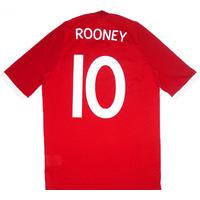 2010-11 England Away Shirt Rooney #10 L