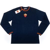 2013 14 roma training navy ls tee bnib