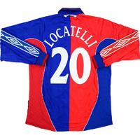 2000-01 Bologna Match Issue Home L/S Shirt Locatelli #20