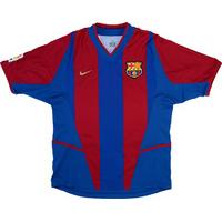 2002-03 Barcelona Home Shirt (Very Good) XL