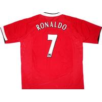 2004 06 manchester united home shirt ronaldo 7 excellent xxl