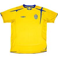 2005 06 sweden home shirt excellent s