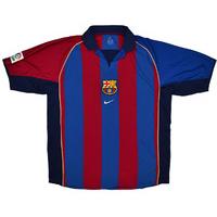 2001 02 barcelona home shirt excellent xl