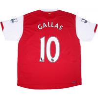 2007 08 arsenal home shirt gallas 10 xl