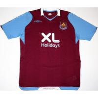 2008 West Ham (XL Sponsor) Home Shirt L