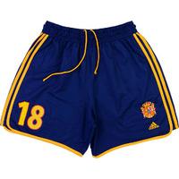 2000 spain match worn home shorts 18 paco v holland