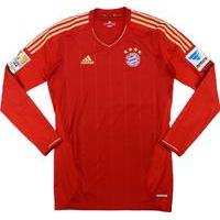 2012-13 Bayern Munich Techfit Player Issue Home L/S Shirt XL/XXL