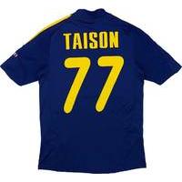 2010-11 Metalist Kharkiv Match Issue Europa League Away Shirt Taison #77