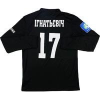 2014-15 Zorya Luhansk Match Issue Home L/S Shirt Ignjatijevic #17