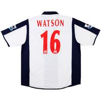 2005-06 West Brom Match Issue Home Shirt Watson #16