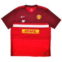 2011 12 manchester united staff issue pre match training shirt mp mike ...