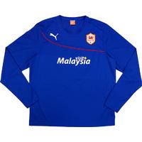 2013-14 Cardiff Away L/S Shirt (Very Good) M