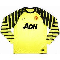 2010-11 Manchester United Yellow GK Shirt XL.Boys