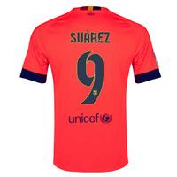 2014-15 Barcelona Away Shirt (Suarez 9)