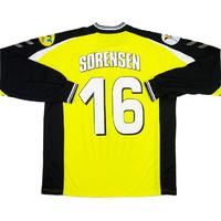 2000 Denmark Match Issue European Championship GK Shirt Sørensen #16 (v Holland)