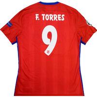 2015-16 Atletico Madrid Player Issue Home CL Shirt F.Torres #9 *w/Tags*