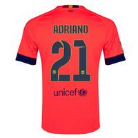 2014-15 Barcelona Away Shirt (Adriano 21)