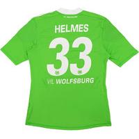 2012 13 wolfsburg match issue home shirt helmes 33