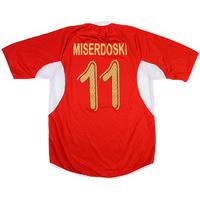 2006-07 FK Rabotni?ki Match Worn UEFA Cup Home Shirt Miserdovski #11 (v FC Basel)