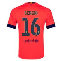 2014-15 Barcelona Away Shirt (Sergio 16)