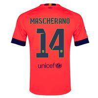 2014 15 barcelona away shirt mascherano 14