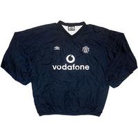 2000 02 manchester united umbro waterproof drill top very good l