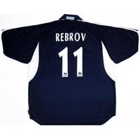 2000-01 Tottenham Away Shirt Rebrov #11 (Excellent) XL