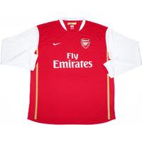 2006-08 Arsenal Home L/S Shirt L