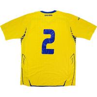 2007-09 Sweden Match Issue Home Shirt #2