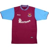 2001-03 West Ham Home Shirt (Fair) L.Boys