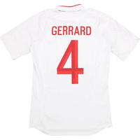 2012 13 england home shirt gerrard 4 excellent s