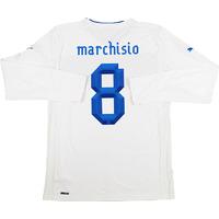 2012 13 italy player issue away ls shirt marchisio 8 wtags