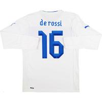 2012 13 italy player issue away ls shirt de rossi 16 wtags