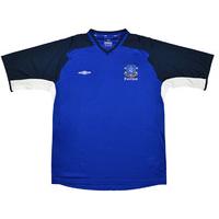 2004 05 everton umbro training shirt good xl