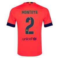 2014-15 Barcelona Away Shirt (Montoya 2)