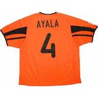 2001 02 valencia away shirt ayala 4 excellent l