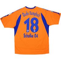 2004 05 schalke match worn third shirt oude kamphuis 18 v wolfsburg