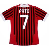 2011-12 AC Milan Home Shirt Pato #7 (Excellent) L