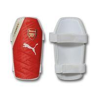 2016 2017 arsenal puma evospeed 5 shinguards white red