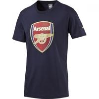 2016 2017 arsenal puma big crest fan tee black iris kids