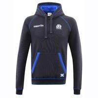 2016 2017 scotland macron rugby heavy cotton hooded top navy