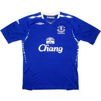 2007-08 Everton Home Shirt (Excellent) L.Boys