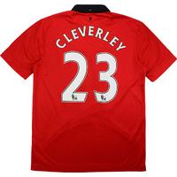 2013-14 Manchester United Home Shirt Cleverley #23 (Very Good) M