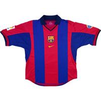 2000-01 Barcelona Home Shirt (Good) L