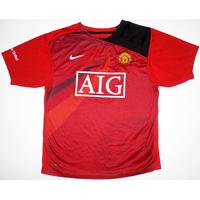 2008-09 Manchester United Nike Training Shirt M.Boys