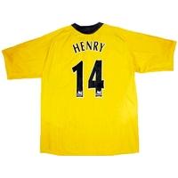 2005-06 Arsenal Away Shirt Henry #14 (Excellent) M