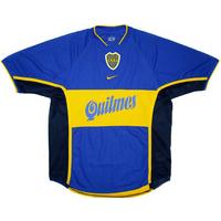 2001 Boca Juniors Home Shirt (Excellent) XL