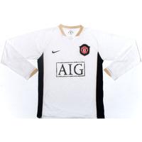 2006-08 Manchester United L/S Away Shirt M.Boys