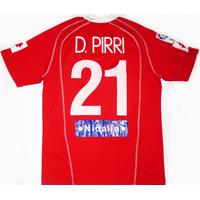 2004 05 real zaragoza match worn away shirt dpirri 21 v deportivo